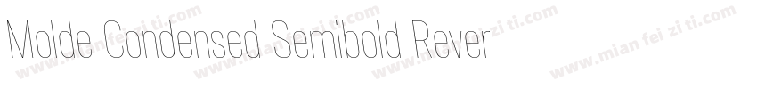 Molde Condensed Semibold Reverse字体转换